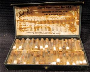 LOT 7 POCKET WATCH SWEEP HANDS TUBES WINDING STEM CROWN ASSORTMENT SLEEVE ASSORT